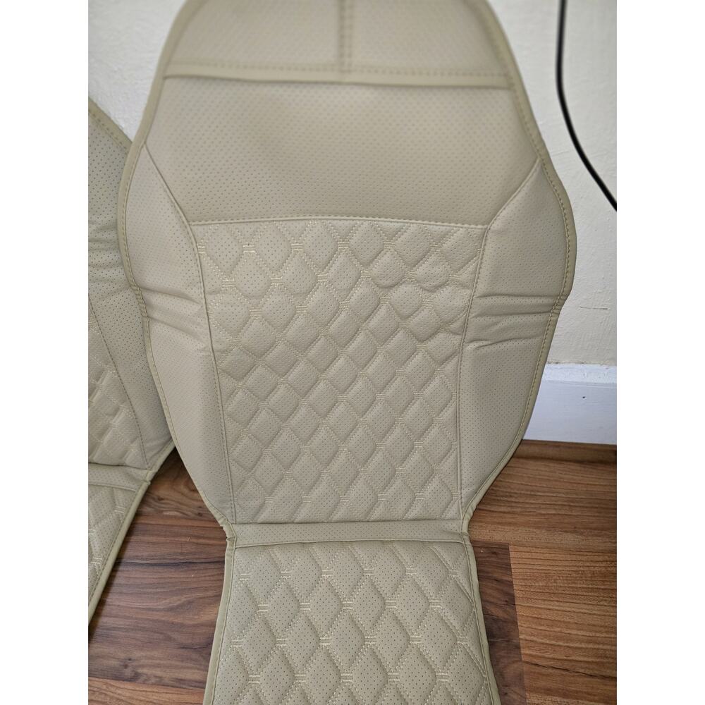 Beige Car Seat Cover Deluxe Soft & Breathable Front Premium Cover - Picture 2 of 6